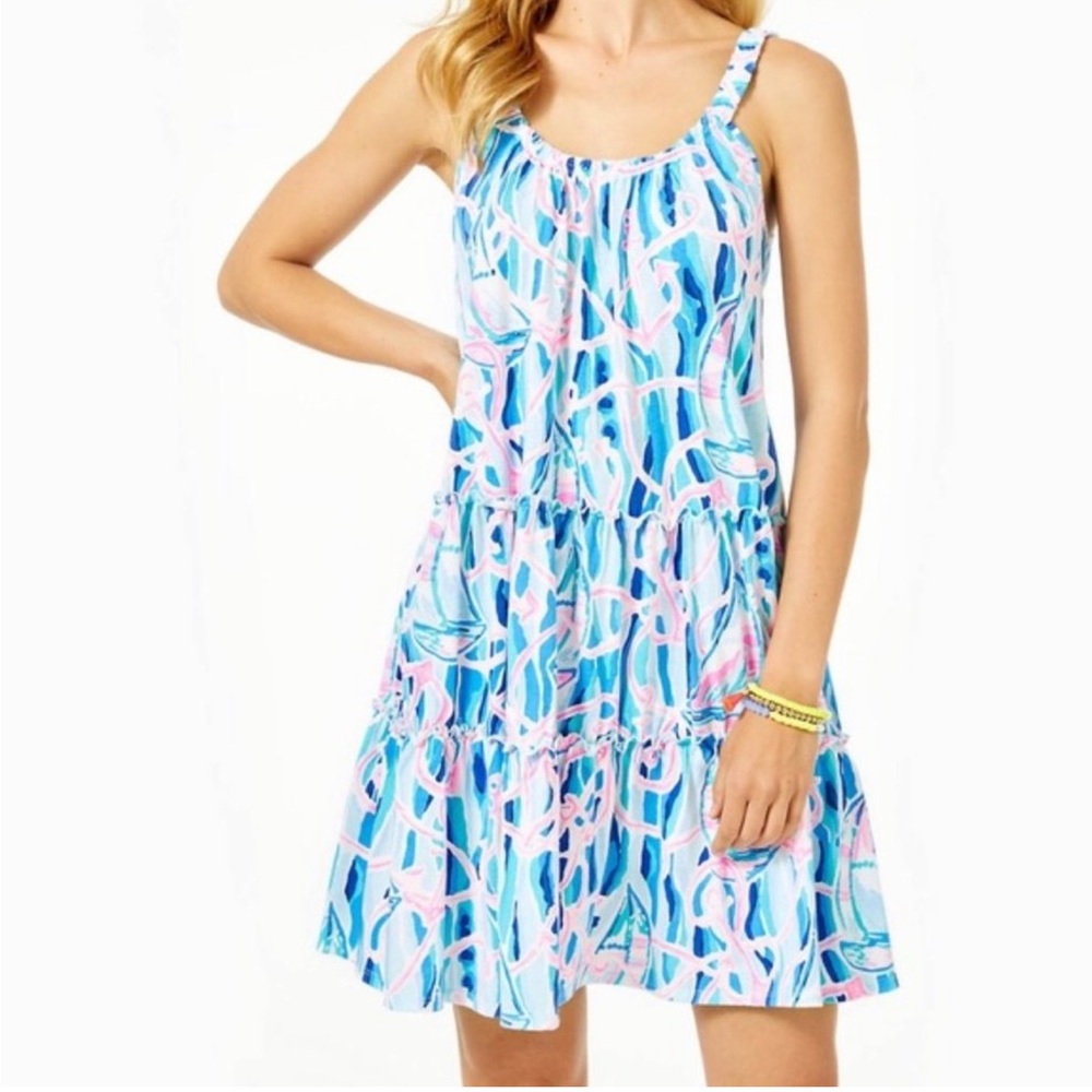 Lilly Pulitzer Loro swing dress in real nauti anchor print size xs new with tags
